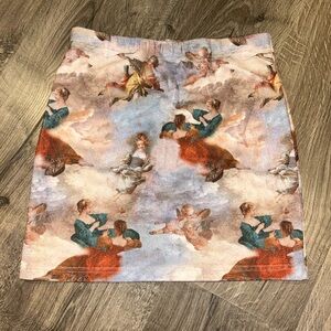 Artistic Print Shein Skirt.